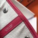 Hermes Garden Party 30 Bag In Rose Red Taurillon Leather Hermes Garden Party 30 Bag In Rose Red Taurillon Leather