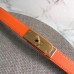 Hermes Kelly 18 Belt In Orange Epsom Leather Hermes Kelly 18 Belt In Orange Epsom Leather