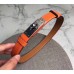 Hermes Kelly 18 Belt In Orange Epsom Leather Hermes Kelly 18 Belt In Orange Epsom Leather