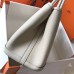 Hermes Garden Party 30 Bag In White Taurillon Leather Hermes Garden Party 30 Bag In White Taurillon Leather