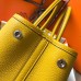 Hermes Garden Party 30 Bag In Yellow Taurillon Leather Hermes Garden Party 30 Bag In Yellow Taurillon Leather