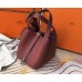 Hermes Picotin Lock 22 Bag In Bordeaux Clemence Leather Hermes Picotin Lock 22 Bag In Bordeaux Clemence Leather