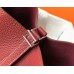 Hermes Picotin Lock 22 Bag In Bordeaux Clemence Leather Hermes Picotin Lock 22 Bag In Bordeaux Clemence Leather