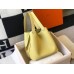 Hermes Picotin Lock 22 Bag In Jaune Poussin Clemence Leather Hermes Picotin Lock 22 Bag In Jaune Poussin Clemence Leather
