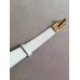 Hermes Kelly 18 Belt In White Epsom Leather Hermes Kelly 18 Belt In White Epsom Leather