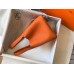 Hermes Picotin Lock 22 Bag In Orange Clemence Leather Hermes Picotin Lock 22 Bag In Orange Clemence Leather