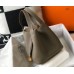 Hermes Picotin Lock 22 Bag In Taupe Clemence Leather Hermes Picotin Lock 22 Bag In Taupe Clemence Leather
