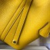Hermes Picotin Lock 22 Bag In Yellow Clemence Leather Hermes Picotin Lock 22 Bag In Yellow Clemence Leather