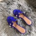 Hermes Oasis Sandals In Blue Matte Niloticus Crocodile Hermes Oasis Sandals In Blue Matte Niloticus Crocodile