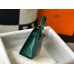Hermes Kelly Mini II Bag In Green Embossed Crocodile Leather Hermes Kelly Mini II Bag In Green Embossed Crocodile Leather