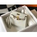 Hermes Kelly Mini II Bag In Beton Embossed Crocodile Leather Hermes Kelly Mini II Bag In Beton Embossed Crocodile Leather