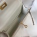 Hermes Kelly Mini II Bag In Beton Embossed Crocodile Leather Hermes Kelly Mini II Bag In Beton Embossed Crocodile Leather