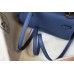 Hermes Kelly Mini II Bag In Blue Agate Epsom Leather GHW Hermes Kelly Mini II Bag In Blue Agate Epsom Leather GHW