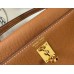 Hermes Kelly Mini II Bag In Gold Epsom Leather GHW Hermes Kelly Mini II Bag In Gold Epsom Leather GHW