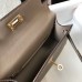 Hermes Kelly Mini II Bag In Gris Asphalt Epsom Leather GHW Hermes Kelly Mini II Bag In Gris Asphalt Epsom Leather GHW