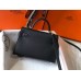 Hermes Kelly Mini II Bag In Black Epsom Leather GHW Hermes Kelly Mini II Bag In Black Epsom Leather GHW