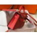 Hermes Kelly Mini II Bag In Rouge Casaque Epsom Leather GHW Hermes Kelly Mini II Bag In Rouge Casaque Epsom Leather GHW