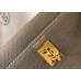 Hermes Kelly Mini II Bag In Taupe Grey Epsom Leather GHW Hermes Kelly Mini II Bag In Taupe Grey Epsom Leather GHW