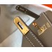 Hermes Kelly Mini II Bag In Taupe Grey Epsom Leather GHW Hermes Kelly Mini II Bag In Taupe Grey Epsom Leather GHW