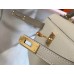 Hermes Kelly Mini II Bag In Gris Tourterelle Epsom Leather GHW Hermes Kelly Mini II Bag In Gris Tourterelle Epsom Leather GHW