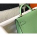 Hermes Kelly Mini II Bag In Vert Criquet Epsom Leather GHW Hermes Kelly Mini II Bag In Vert Criquet Epsom Leather GHW