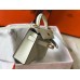 Hermes Kelly Mini II Bag In White Epsom Leather GHW Hermes Kelly Mini II Bag In White Epsom Leather GHW