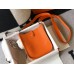 Hermes Evelyne III TPM Bag In Orange Clemence Leather Hermes Evelyne III TPM Bag In Orange Clemence Leather