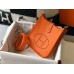 Hermes Evelyne III TPM Bag In Orange Clemence Leather Hermes Evelyne III TPM Bag In Orange Clemence Leather
