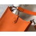 Hermes Evelyne III TPM Bag In Orange Clemence Leather Hermes Evelyne III TPM Bag In Orange Clemence Leather