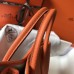 Hermes Garden Party 36 Bag In Orange Clemence Leather Hermes Garden Party 36 Bag In Orange Clemence Leather
