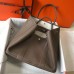 Hermes Garden Party 36 Bag In Taupe Clemence Leather Hermes Garden Party 36 Bag In Taupe Clemence Leather