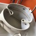 Hermes Garden Party 36 Bag In White Clemence Leather Hermes Garden Party 36 Bag In White Clemence Leather