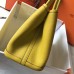 Hermes Garden Party 36 Bag In Yellow Clemence Leather Hermes Garden Party 36 Bag In Yellow Clemence Leather