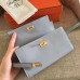 Hermes Kelly Classic Long Wallet In Ciel Epsom Leather Hermes Kelly Classic Long Wallet In Ciel Epsom Leather
