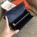 Hermes Kelly Classic Long Wallet In Navy Epsom Leather Hermes Kelly Classic Long Wallet In Navy Epsom Leather