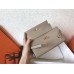 Hermes Kelly Classic Long Wallet In Grey Epsom Leather Hermes Kelly Classic Long Wallet In Grey Epsom Leather