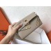 Hermes Kelly Classic Long Wallet In Grey Epsom Leather Hermes Kelly Classic Long Wallet In Grey Epsom Leather