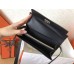 Hermes Kelly Classic Long Wallet In Black Epsom Leather Hermes Kelly Classic Long Wallet In Black Epsom Leather