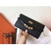 Hermes Kelly Classic Long Wallet In Black Epsom Leather Hermes Kelly Classic Long Wallet In Black Epsom Leather