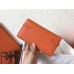 Hermes Kelly Classic Long Wallet In Orange Epsom Leather Hermes Kelly Classic Long Wallet In Orange Epsom Leather