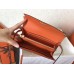 Hermes Kelly Classic Long Wallet In Orange Epsom Leather Hermes Kelly Classic Long Wallet In Orange Epsom Leather
