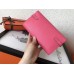 Hermes Kelly Classic Long Wallet In Pink Epsom Leather Hermes Kelly Classic Long Wallet In Pink Epsom Leather