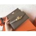 Hermes Kelly Classic Long Wallet In Taupe Epsom Leather Hermes Kelly Classic Long Wallet In Taupe Epsom Leather