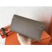 Hermes Kelly Classic Long Wallet In Taupe Epsom Leather Hermes Kelly Classic Long Wallet In Taupe Epsom Leather