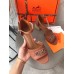 Hermes Viaggio 60MM Sandals In Brown Leather Hermes Viaggio 60MM Sandals In Brown Leather