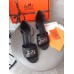 Hermes Viaggio 60MM Sandals In Black Leather Hermes Viaggio 60MM Sandals In Black Leather