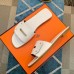 Hermes View Sandals In White Calfskin leather Hermes View Sandals In White Calfskin leather