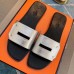Hermes View Sandals In Silver Epsom Leather Hermes View Sandals In Silver Epsom Leather
