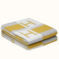 Hermes Jaune Avalon Bayadere Throw Blanket Hermes Jaune Avalon Bayadere Throw Blanket