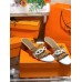 Hermes Tandem Sandals In Brown/White Lambskin Hermes Tandem Sandals In Brown/White Lambskin
